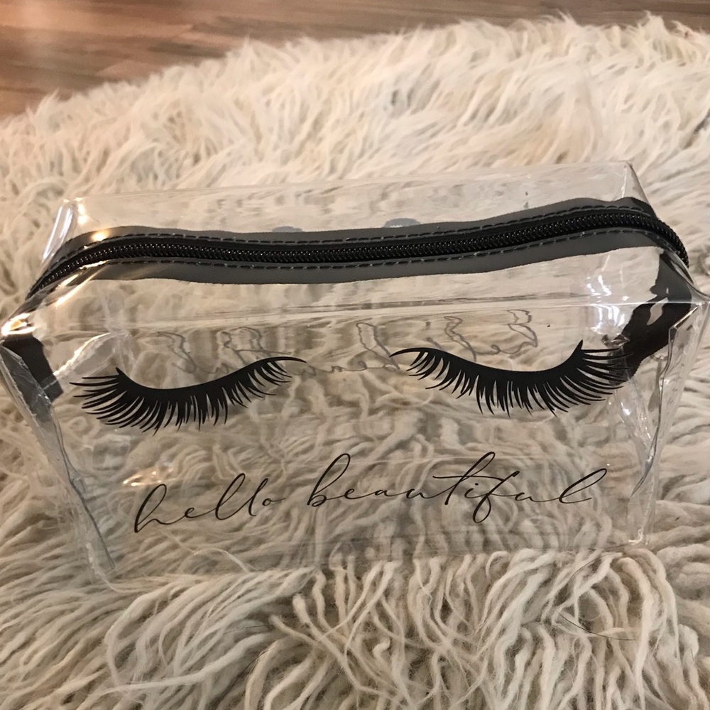 Eyelashes Clear Makeup Bag
